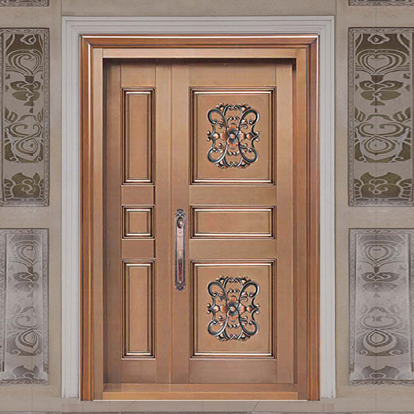 豪華子母別墅銅門(mén) 高端銅門(mén)定制(圖1)